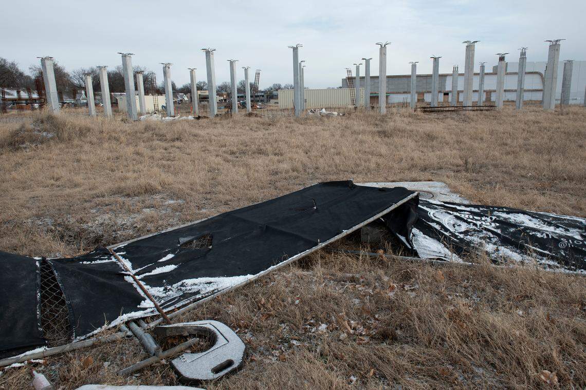 This file photo shows the site of the long-delayed Mission Gateway project at Johnson Drive and Roe Boulevard in Mission.
