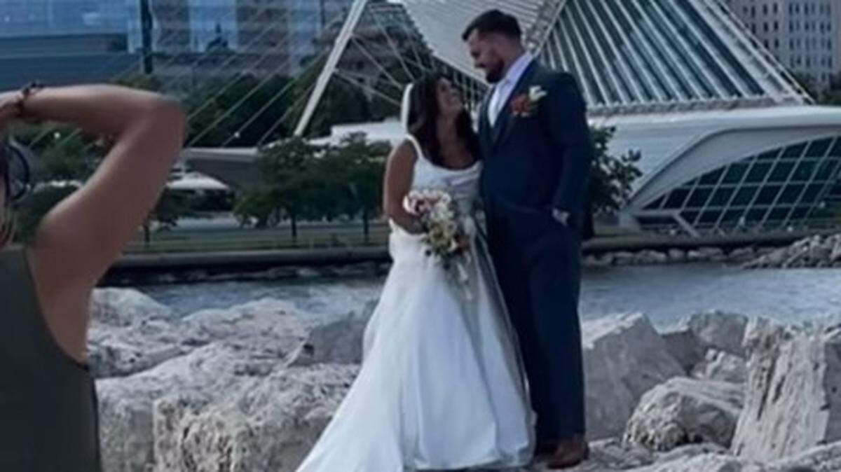 Mike and Olivia Caliendo tied the knot last weekend in Milwaukee.