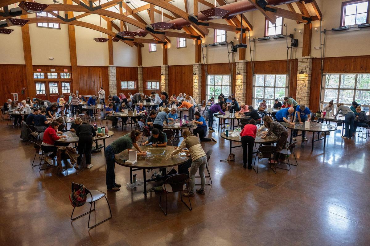 Puzzle enthusiasts gather at The Lodge at Ironwoods for the Puzzle Palooza competition in Leawood.