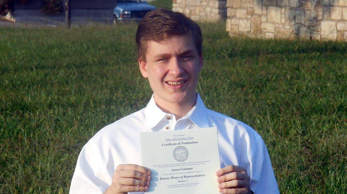 Kansas state Rep.-elect Aaron Coleman