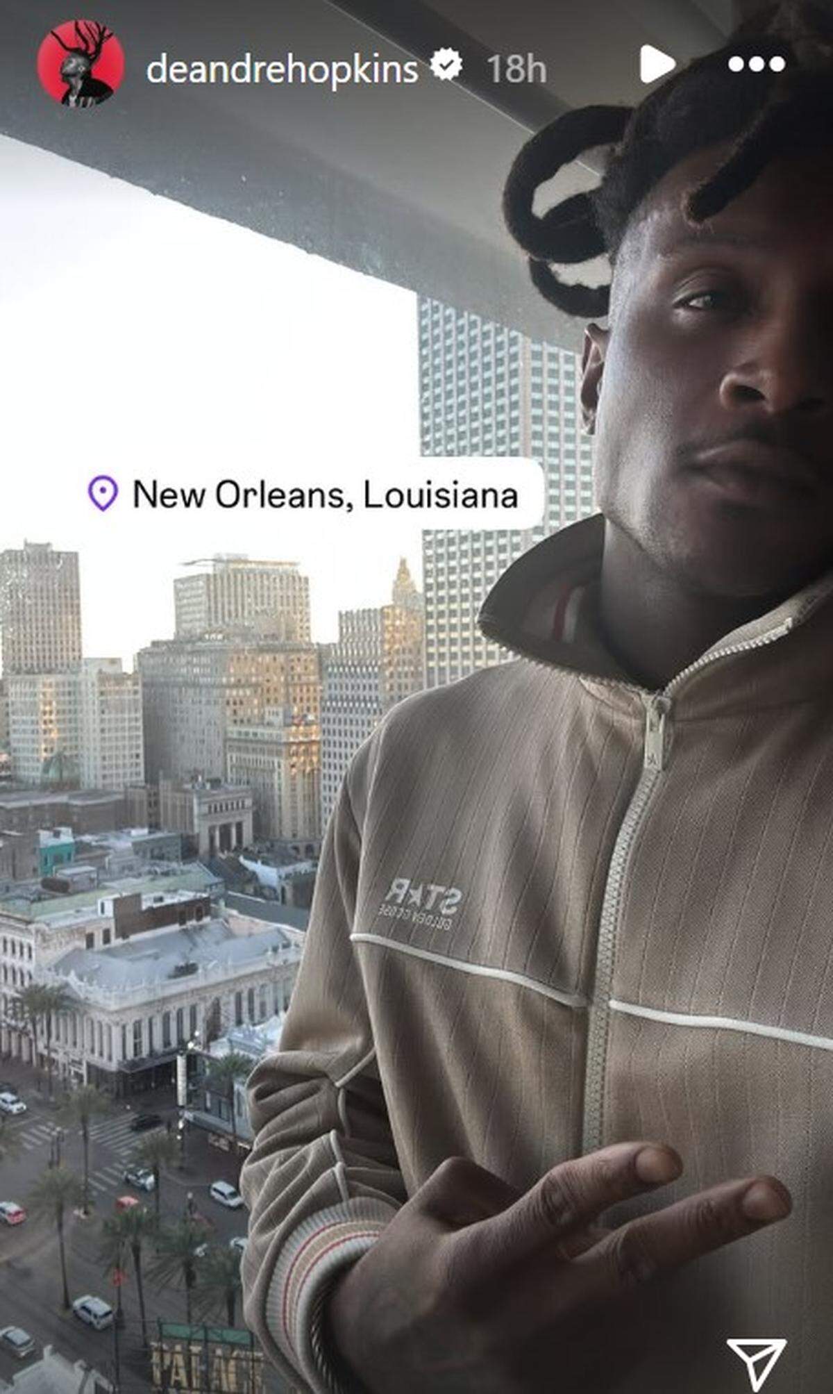 DeAndre Hopkins posted this to his Instagram story.