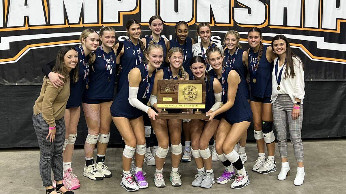 The Mill Valley volleyball team is a state champion after winning last week’s Kansas state tournament.