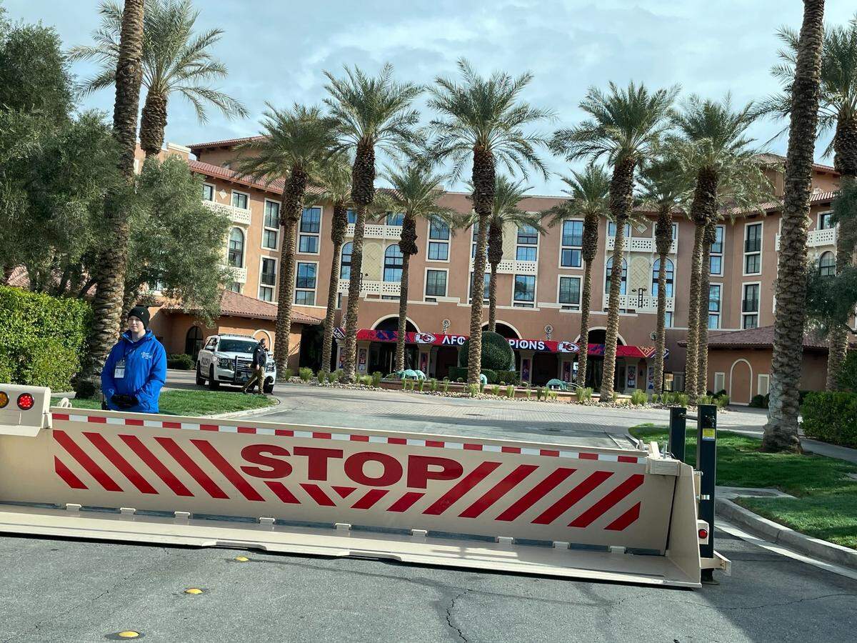The Westin Lake Las Vegas Resort & Spa in Henderson, Nevada where the Kansas City Chiefs are staying this Super Bowl Week.