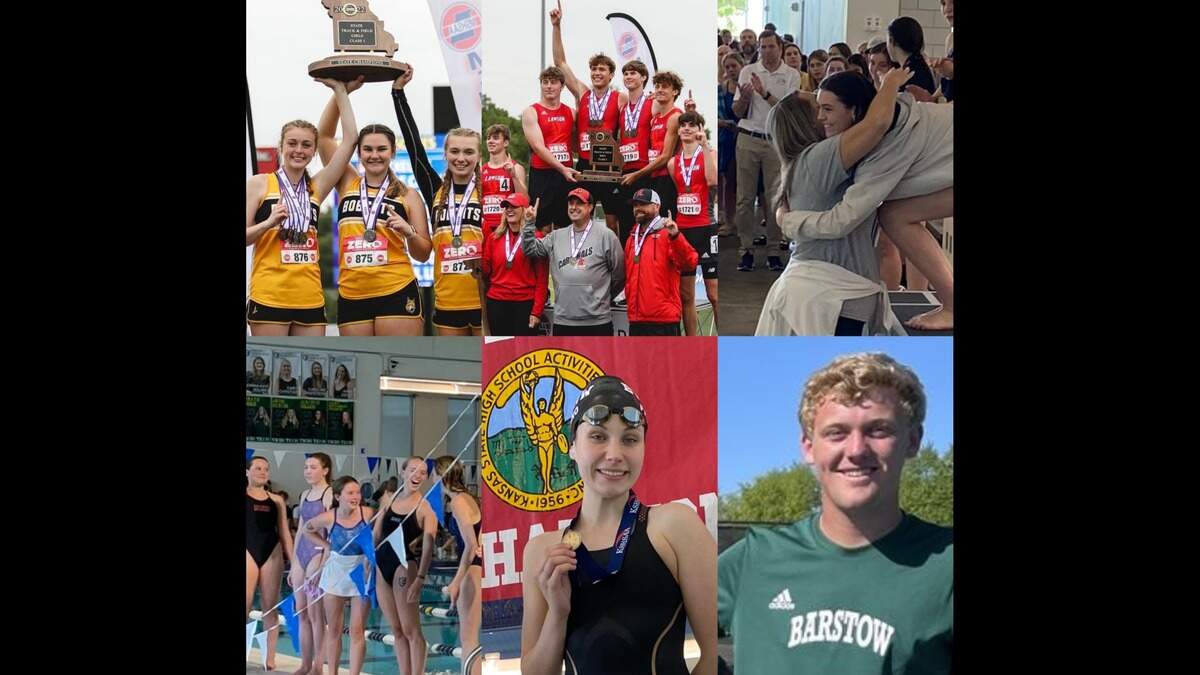 Some scenes from around the state meets and tournaments for Kansas and Missouri high school sports, which concluded this weekend.