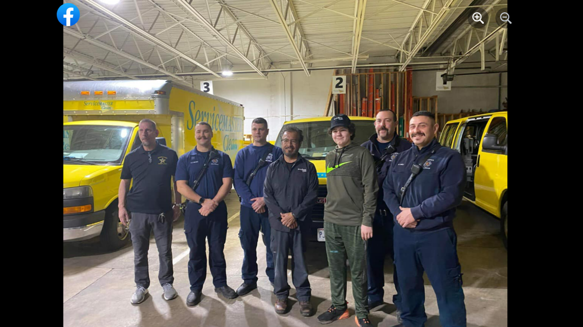Defiance, Ohio teenager Damian Dotson (third from right) is being called a “hero” after saving his neighbor from drowning.