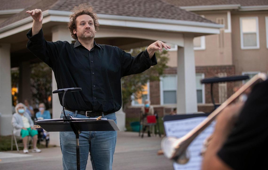 “It is our hope that our music was a gift for the residents, ​(one) that stayed with them long after ​the last note ended,” said Matthew Christopher Shepard, who directs Village Presbyterian Church’s brass ensemble.