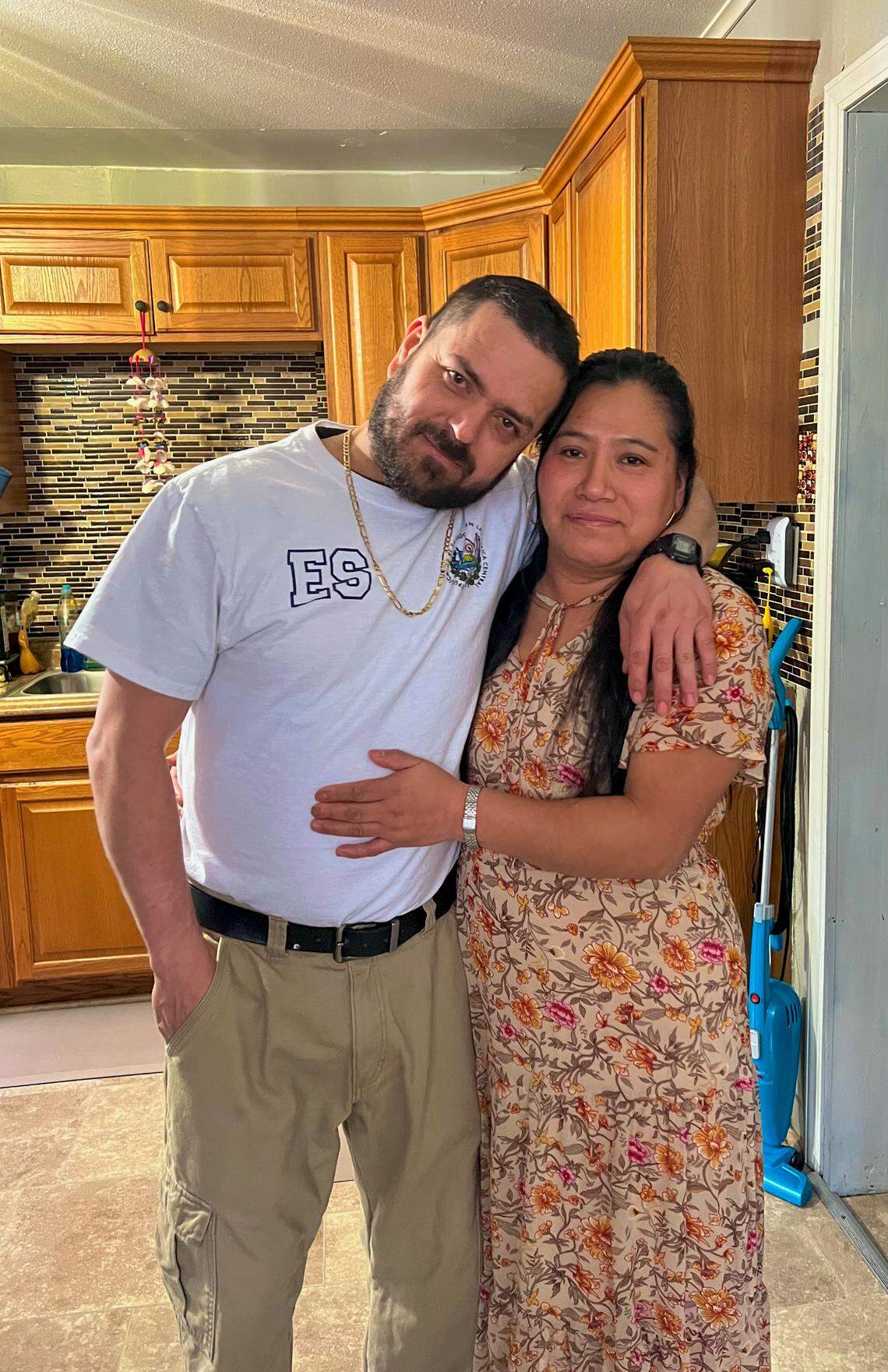 Rosmery Alvarado, right, is facing deportation to Guatemala after she was arrested by Immigration and Customs Enforcement agents during a green card interview in Kansas City on Wednesday.