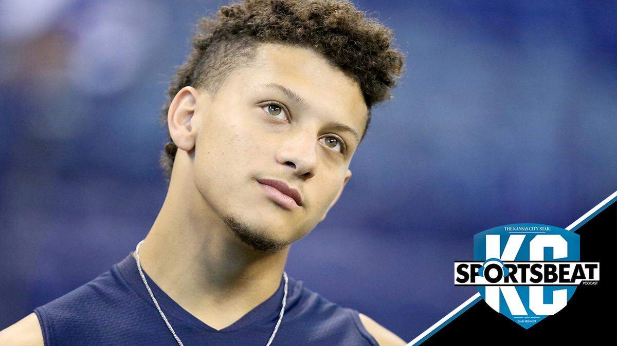 Texas Tech quarterback Patrick Mahomes is seen after a drill at the 2017 NFL football scouting combine Saturday, March 4, 2017, in Indianapolis. (AP Photo/Gregory Payan)