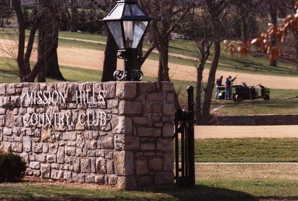 Mission Hills Country Club in Johnson County delivers challenges to all comers in the form of water and other hazards.