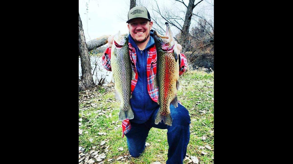 Jake Olson had a great day at James A. Reed in Lee’s Summit. He landed numerous trout, including these two lunkers the Missouri Department of Conservation had recently released during its annual stockings of select ponds on the conservation area.