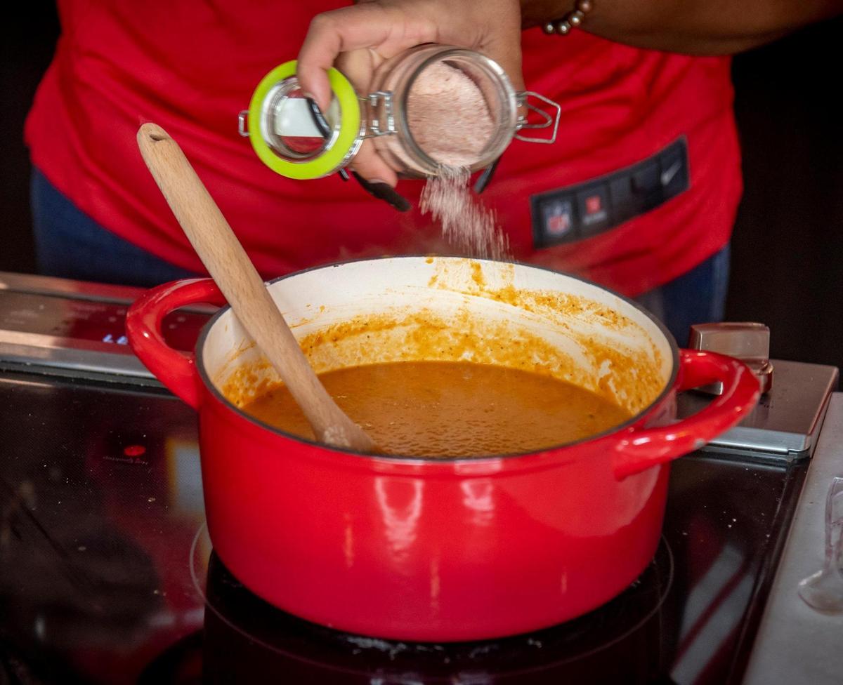 Stacey Hardman likes to add ingredients according to taste, not according to measurement.