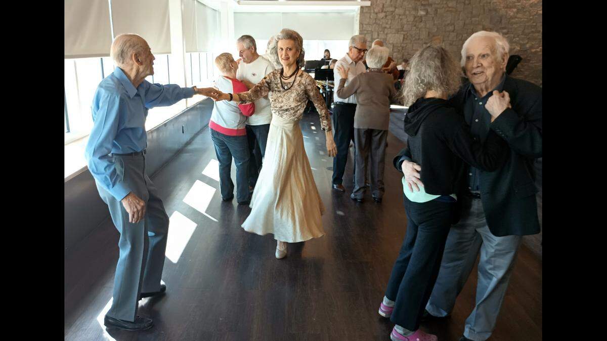 Whirling around the dance floor at Meadowbrook park clubhouse Tea Dance, couples recall happy days while creating new ones.