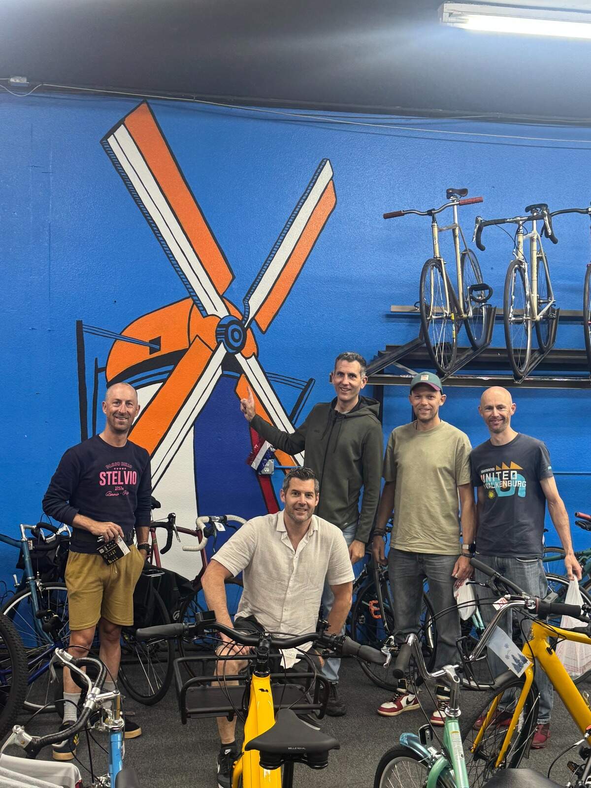 Last week, five visitors from the Netherlands stopped by Midwest Cyclery on their way to UNBOUND Gravel, a racing event in Emporia, Kansas.
