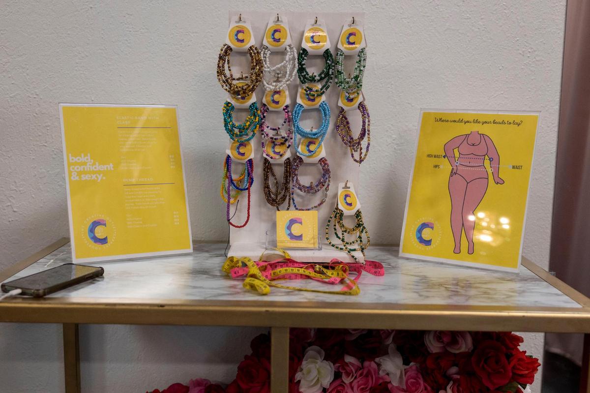 Unleshed+ stocks merchandise from local companies, including jewelry by The Creative Outlet.