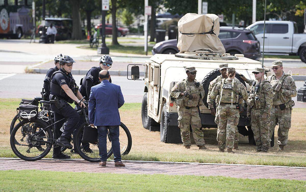 Homeless encampments were cleared in Washington days after President Donald Trump seized control of D.C.'s local law enforcement and deployed National Guard troops. 