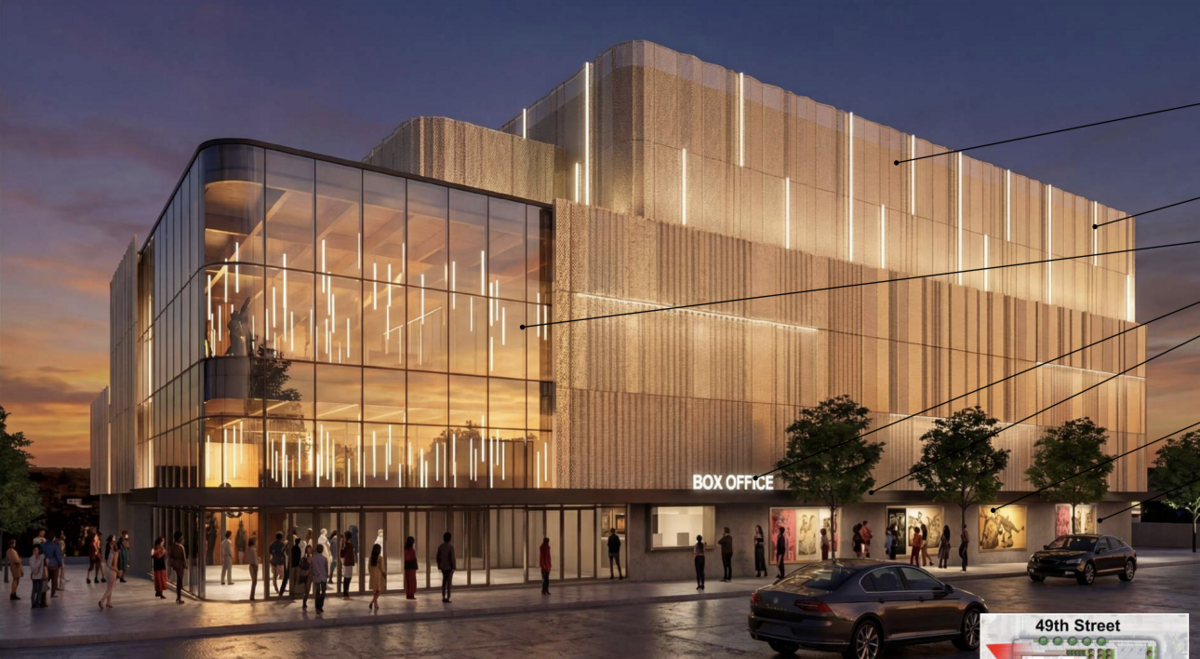 A rendering of the Kansas City Symphony’s planned new venue near the Country Club Plaza with 4,600 seats.