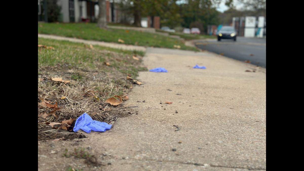 Oval Spring residents said crime scene investigators left gloves on the sidewalk after a fatal police shooting that left a mother and her baby dead at the Independence apartment complex on Thursday, Nov. 7.