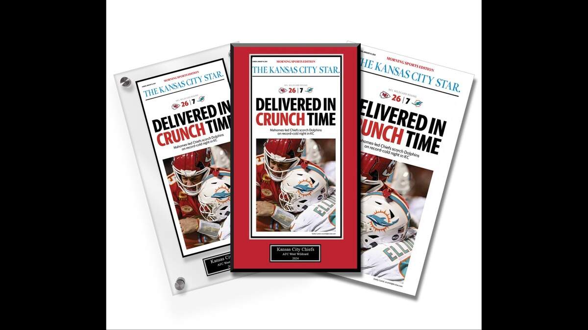 The Kansas City Star has opened a popup storefront offering commemorative memorabilia from the Chiefs 2023-24 run through the NFL playoffs.