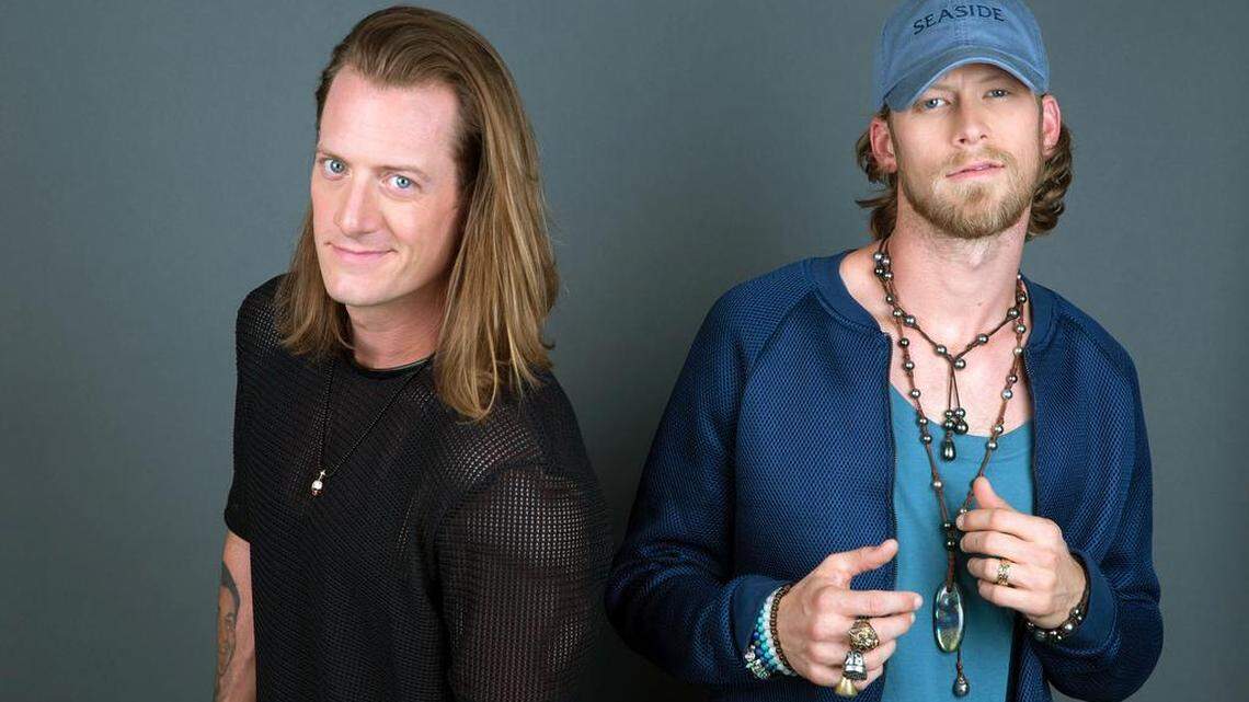 Tyler Hubbard, left, and Brian Kelley, better known as Florida Georgia Line, canceled their Oct. 30 show at the T-Mobile Center.