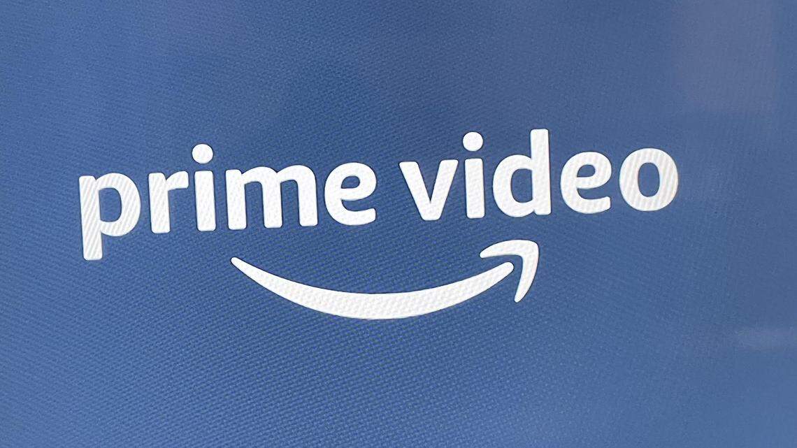 Amazon Prime logo on a television.