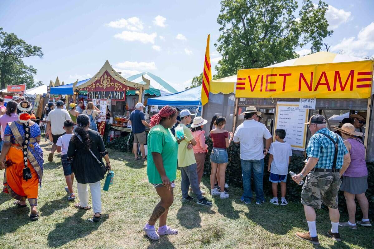 Thousands attended the Ethnic Enrichment Festival in Swope Park on Saturday, Aug. 16, 2025, in Kansas City. The annual festival celebrates the many different cultures and ethnicities that exist in Kansas City, with vendor booths, cultural education opportunities, and performances.