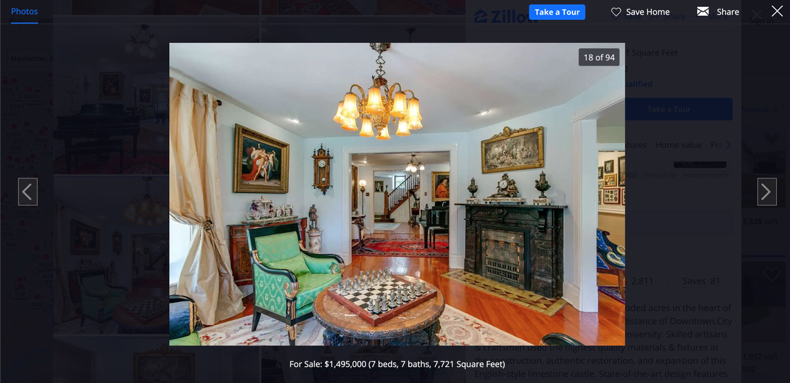 The home has been restored and expanded, the listing said.