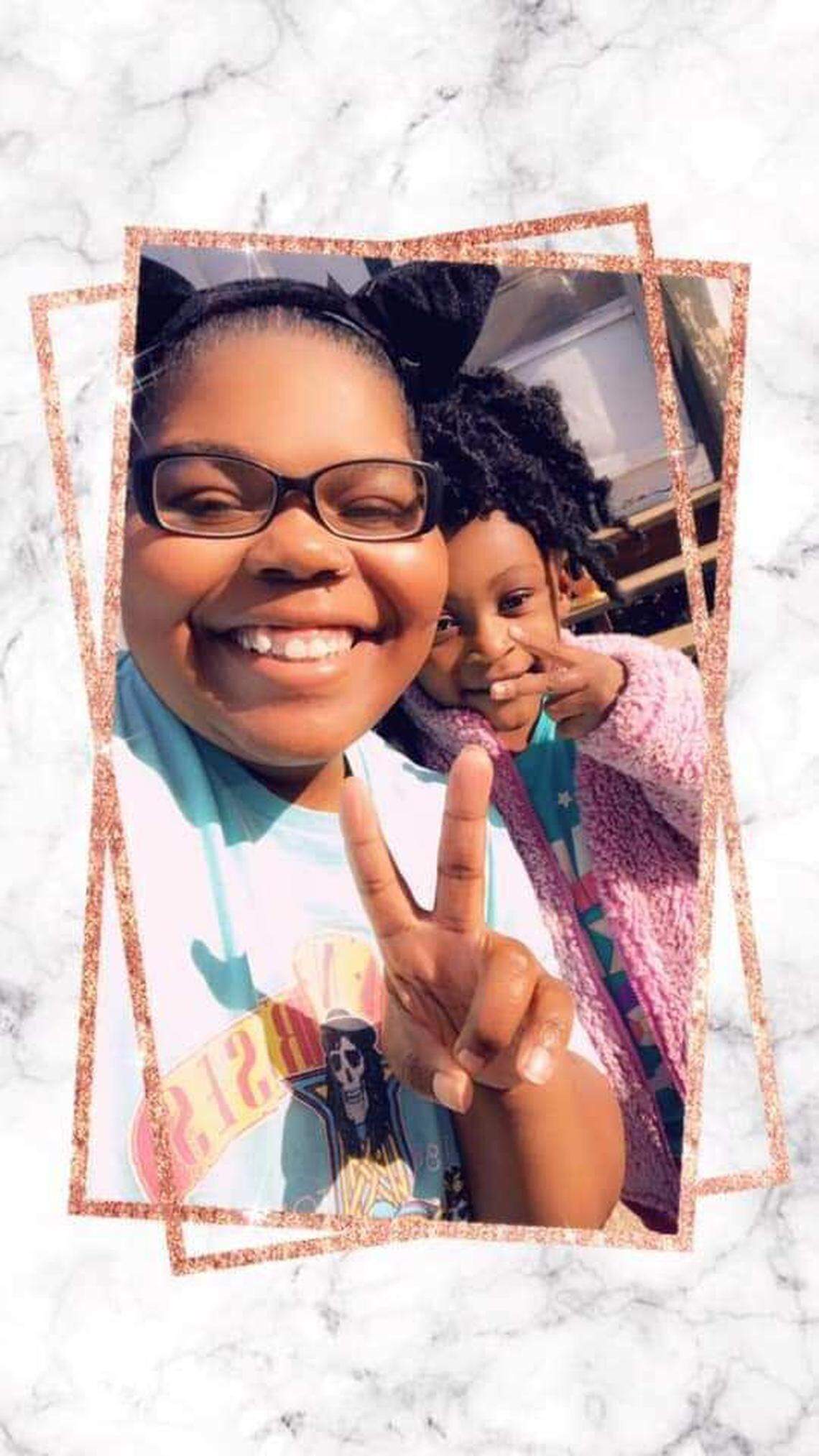 Watson out with her younger cousin for a girls day.