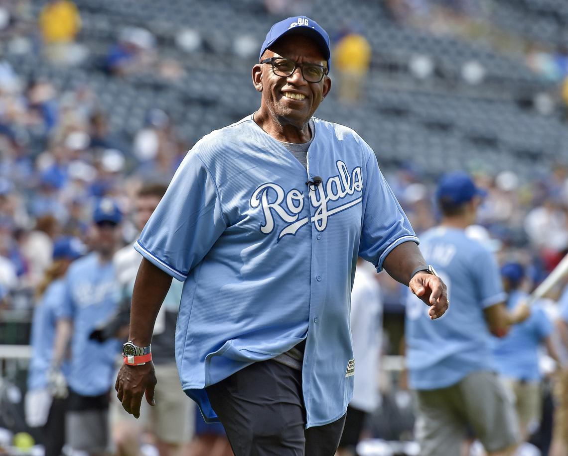 “Today” show host Al Roker served as home plate umpire at the Big Slick softball game.
