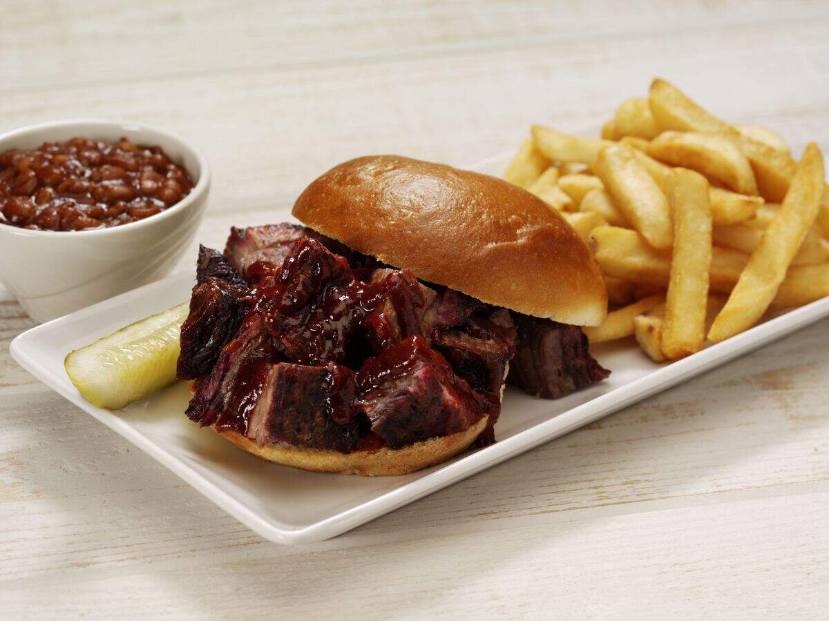 Zarda's Limited Reserve burnt end sandwich.