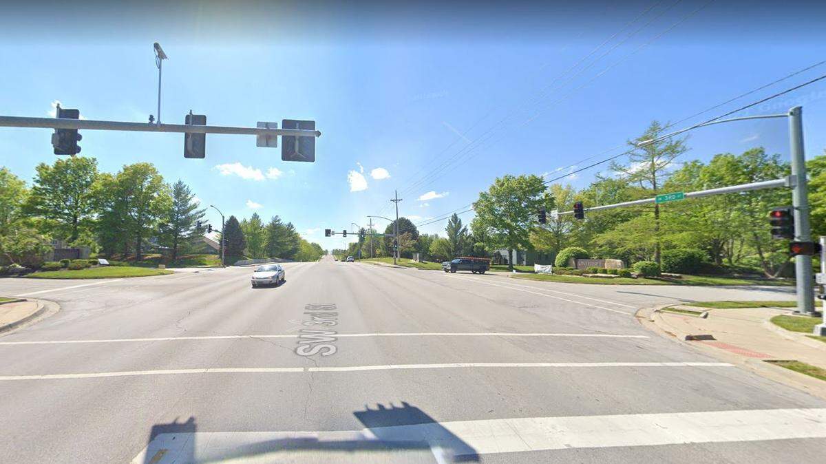 The area in Lee’s Summit where Mitchell Green allegedly took a car from, which prompted an Amber Alert.