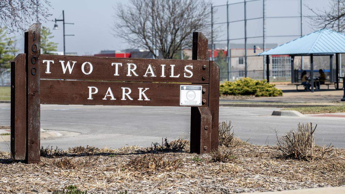 Two Trails Park, at 1000 N. Ridgeview Road in Olathe, is pictured on Friday, March 20, 2026.