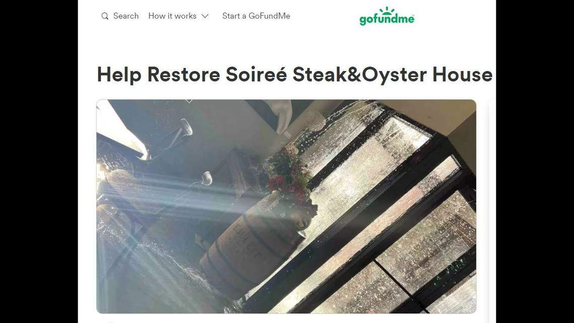 A GoFundMe was launched to support Soirée Steak & Oyster House in Kansas City’s 18th & Vine District after a pipe burst and flooded the Kansas City restaurant during a recent winter storm.