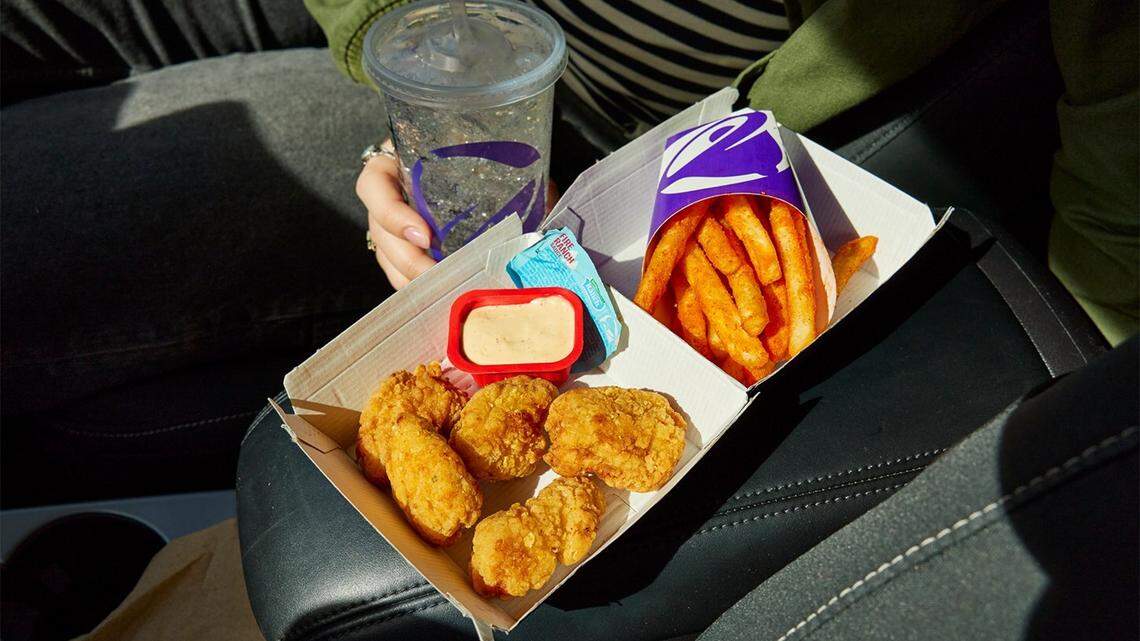 Taco Bell’s crispy chicken nuggets, made with a tortilla chip breading, were tested in Houston and Minneapolis ahead of their nationwide rollout, the restaurant said.