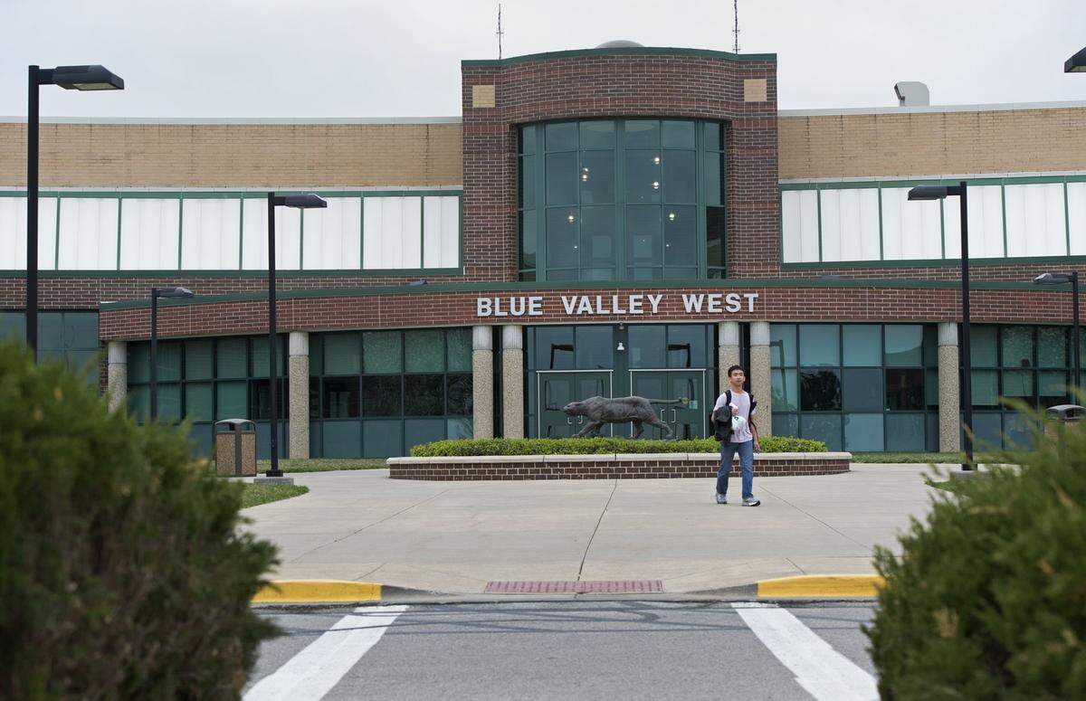 Blue Valley West High School, 16200 Antioch Road, in Overland Park