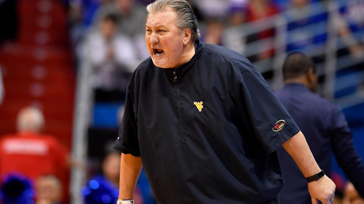 West Virgina head coach Bob Huggins