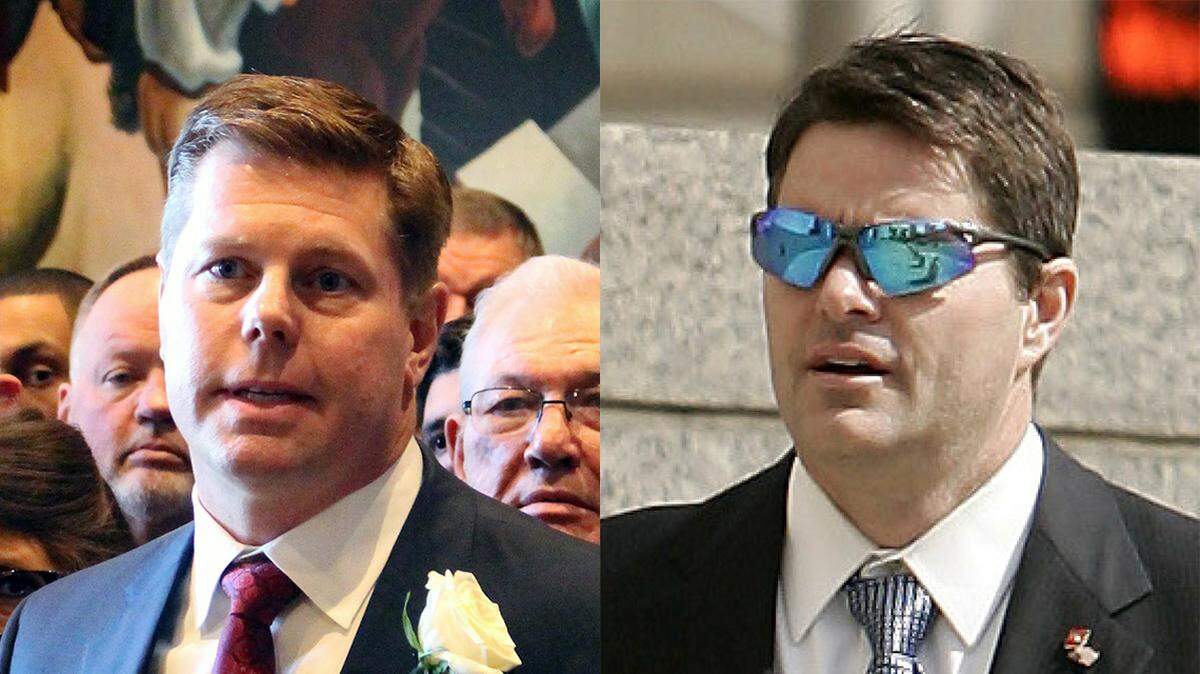 Dean Plocher, left, turned to ex-Speaker Rod Jetton, whom the feds also investigated for a $35,000 donation he received from the “adult entertainment industry.”