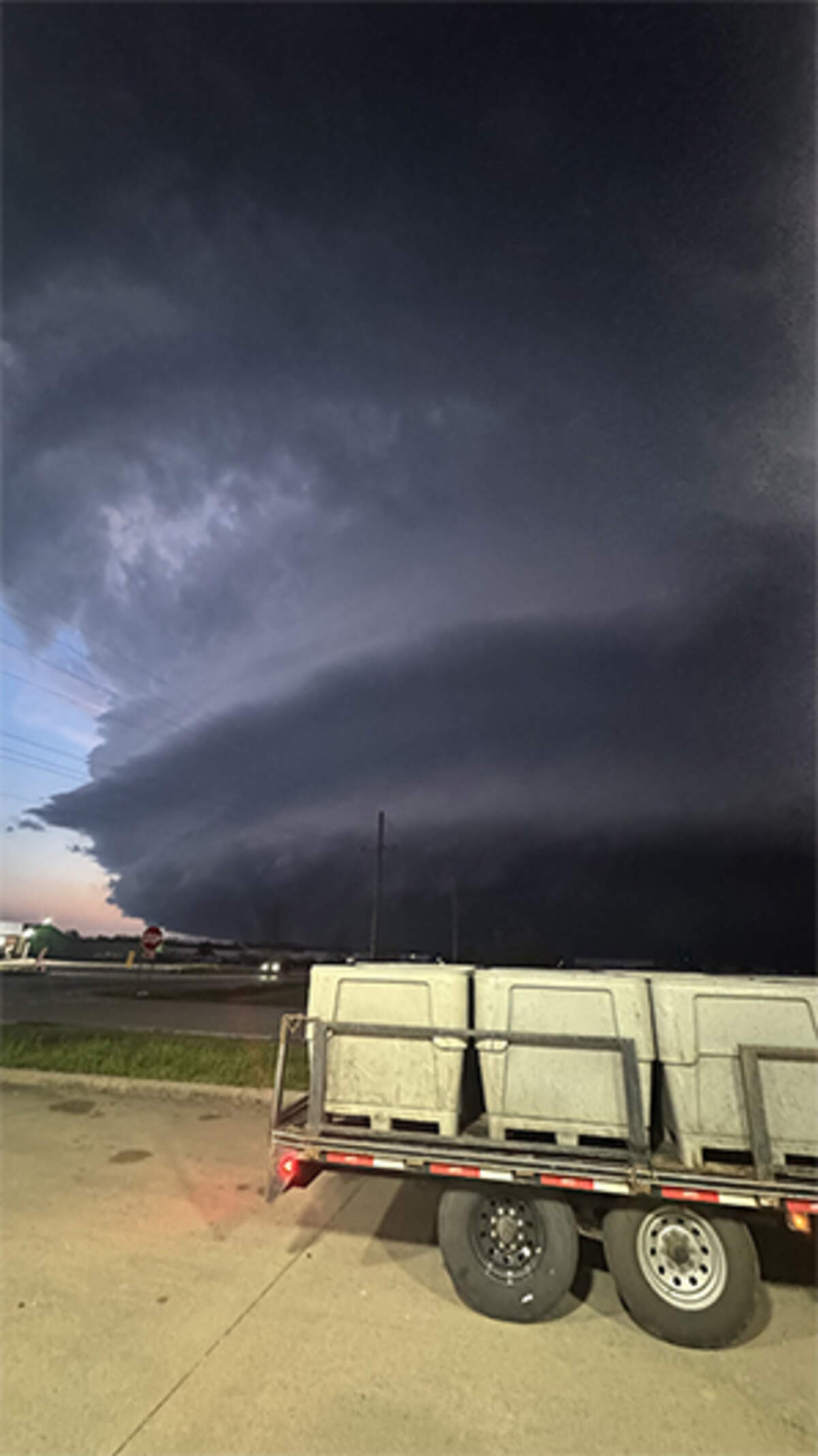 Asad Morani took this photo moments before a tornado Hillsdale, Kansas, on Monday, April 13, 2026.