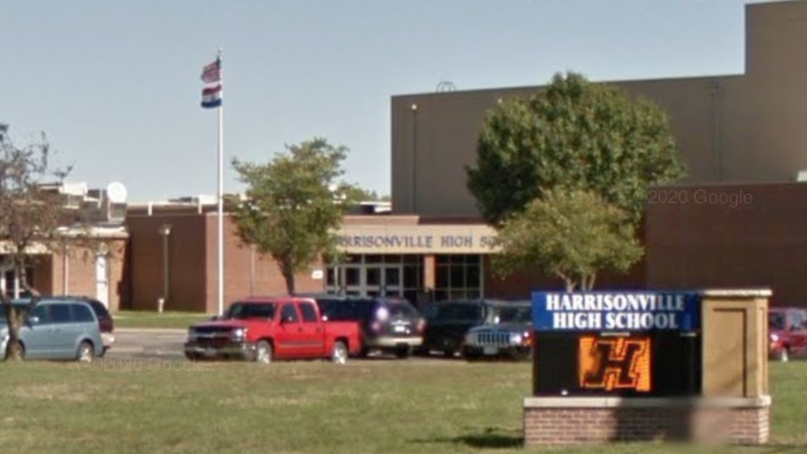A Harrisonville teacher is under investigation after allegedly using a racist slur during a class. A Google Maps screen grab show the general area.