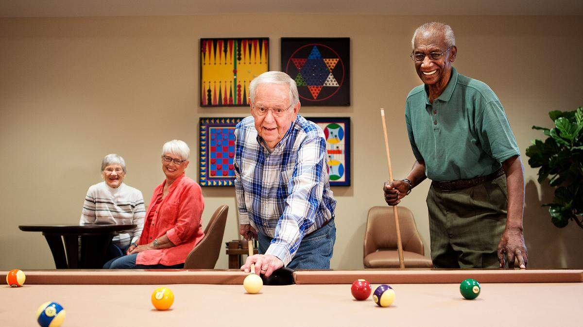 Billiards, anyone? Those who move into John Knox Village these days are looking for more recreational opportunities.