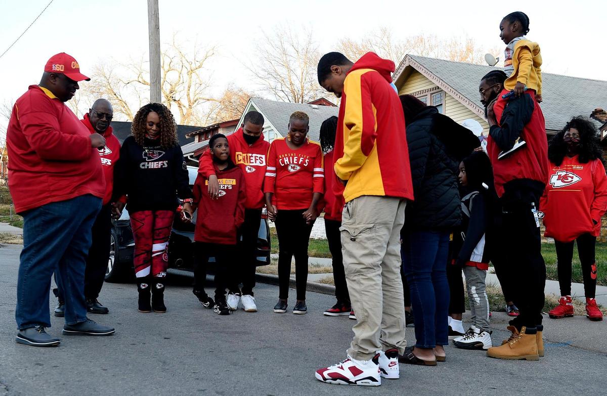 On the second anniversary of his death, the family of Cameron Lamb gathered in front of the house where he was shot and killed on Kansas City’s East Side by detective Eric DeValkenaere, who has been convicted of involuntary manslaughter.