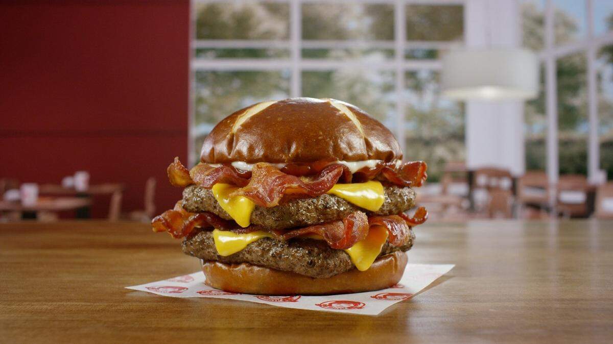 Wendy’s sells pretzel burgers, shakes, fries and more.