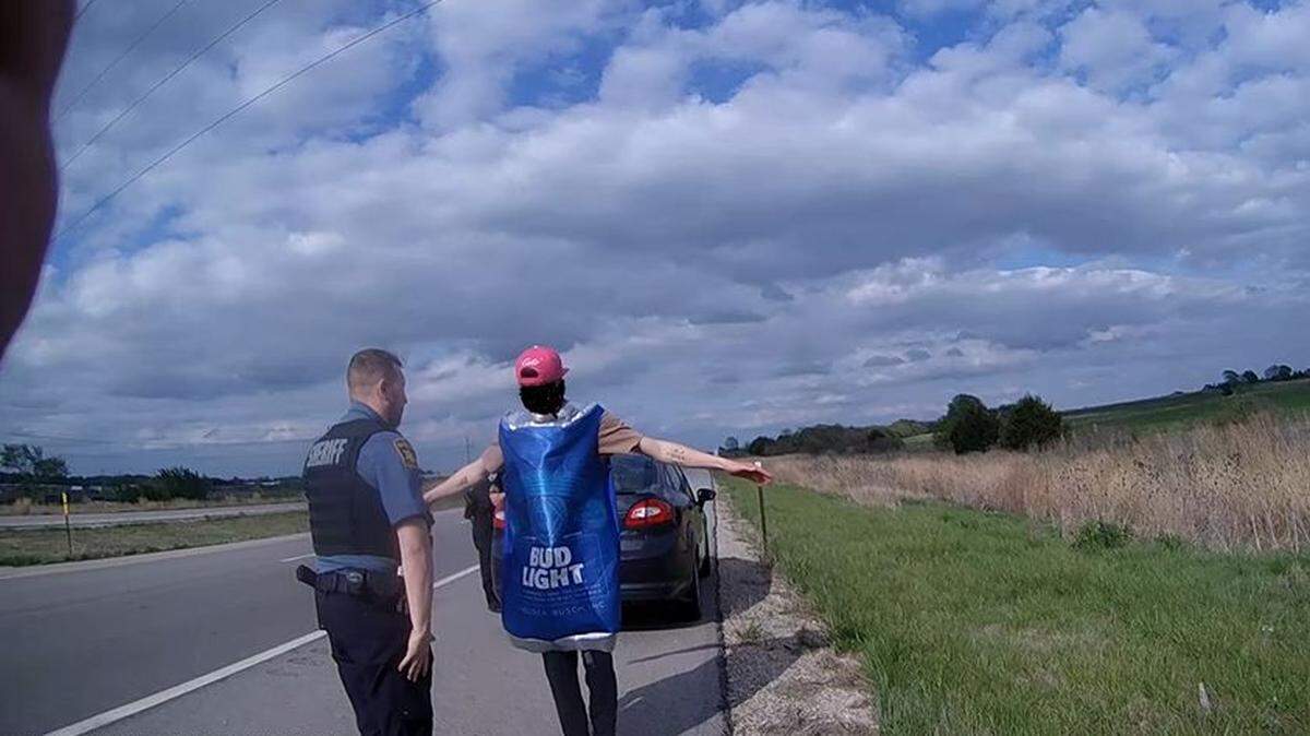 On Cinco de Mayo, a Franklin County, Kansas, sheriff’s deputy pulled over a driver dressed as a can of Bud Light for possible intoxicated driving.