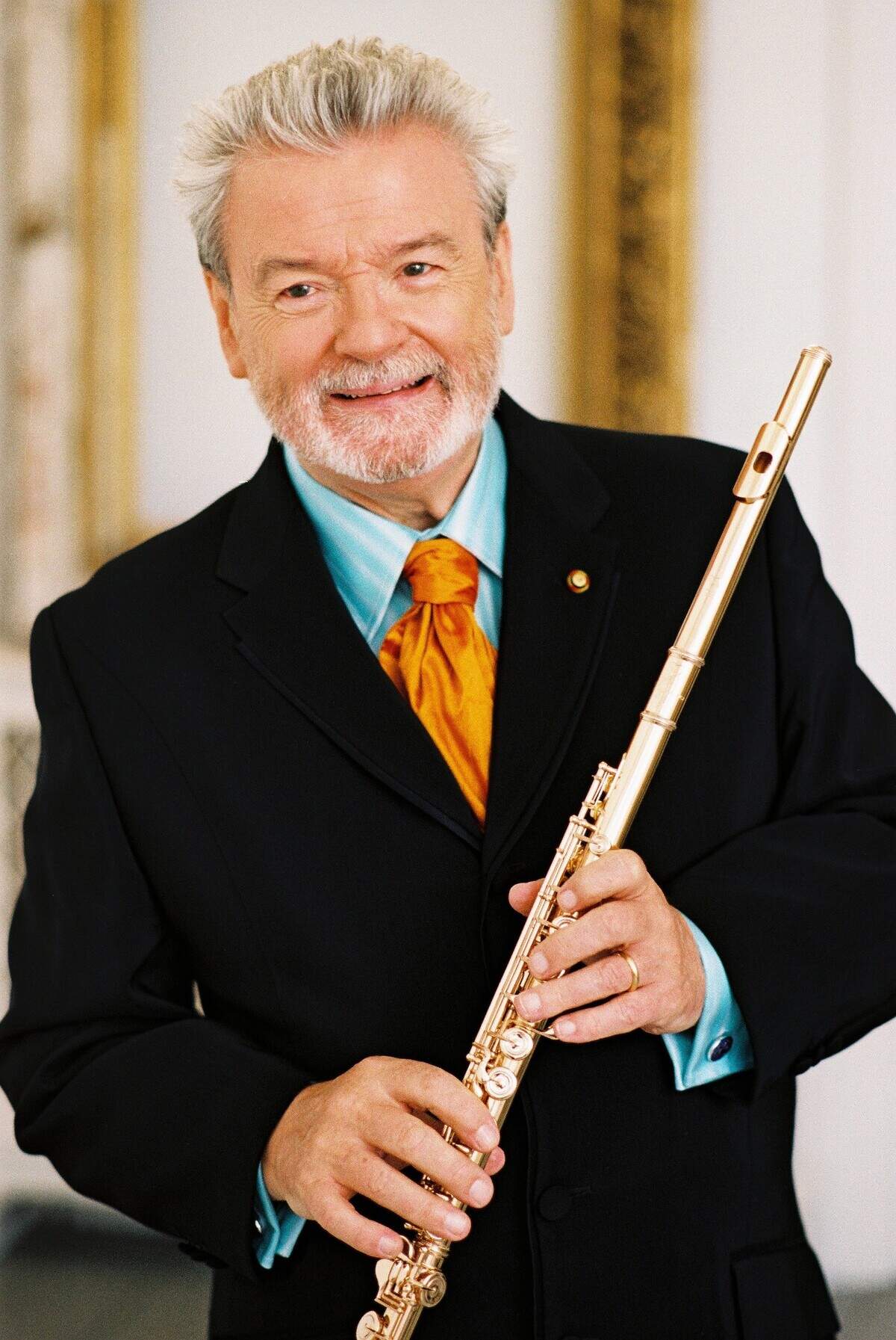 James Galway is known as “The Man with the Golden Flute.”