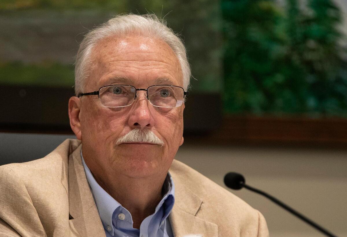 Tom Burroughs, county commissioner At-Large District 2 at the Wyandotte County commissioners meeting Thursday, September 15, 2022.