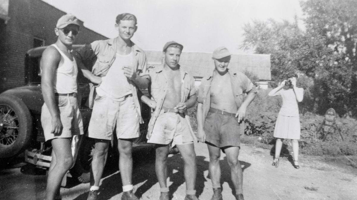Prisoners of war found “a surprisingly pleasant experience” in Missouri during World War II. These Germans picked potatoes near Atherton and loaded them onto train boxcars.