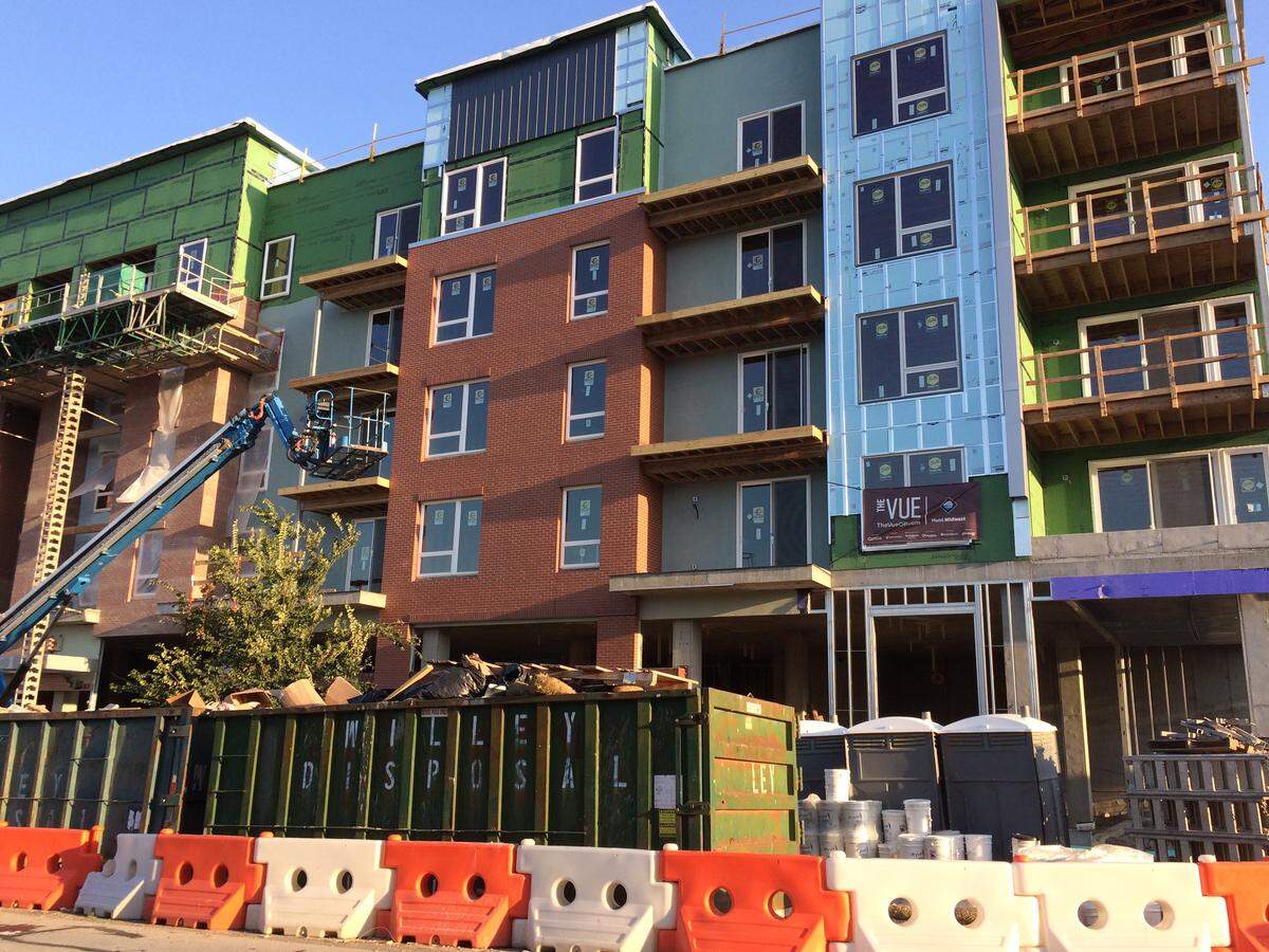 Overland Park City Council members heard Monday why developments like The Vue at West 80th and Marty streets are behind schedule.