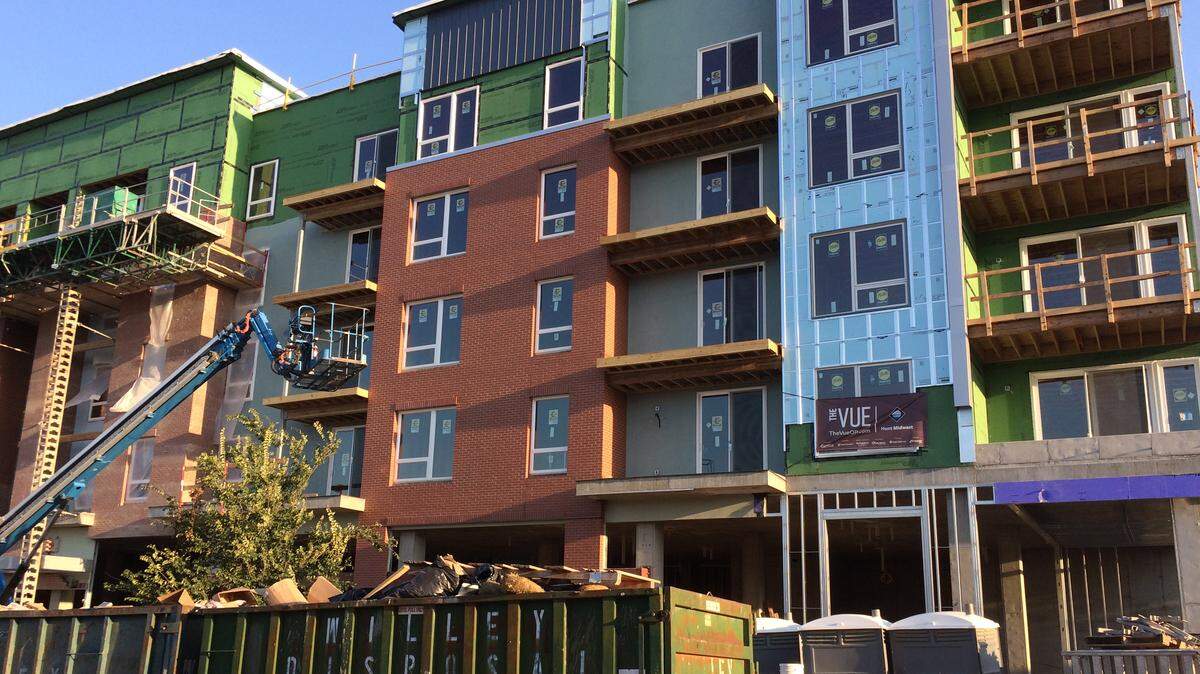 Overland Park City Council members heard Monday why developments like The Vue at West 80th and Marty streets are behind schedule.