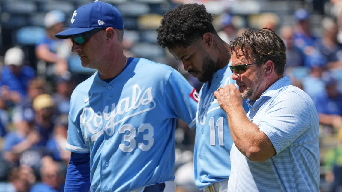 Royals’ Maikel Garcia just missed 46 games. He suffered a new injury on Thursday
