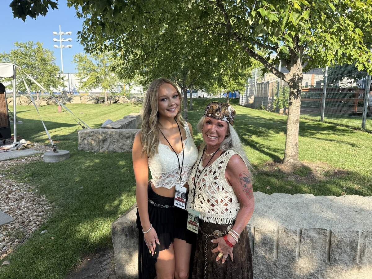 Jana Kirschbaum and her graddaughter Lexi Cranmer came to see Post Malone on Wednesday night at Kauffman Stadium for his Kansas City leg of The Big Ass Stadium Tour Part 2. Kirschbaum has been a fan for ten years, already having gone to four Post Malone shows. Cranmer had never seen him live, but likes his hip-hop music. “I really enjoy the beats and his lyrics,” she said. “I think he has really unique and relatable lyrics.”