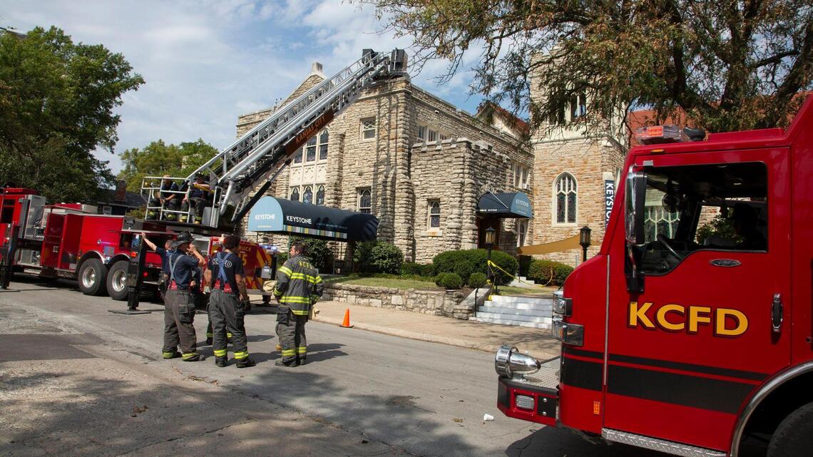 Kansas City firefighters battle blaze at church in Waldo | Kansas City Star